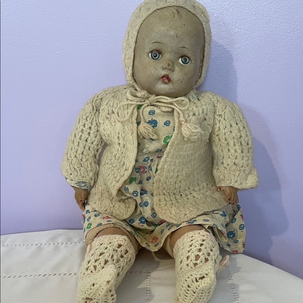 Vintage composition baby doll 1920’1940’s